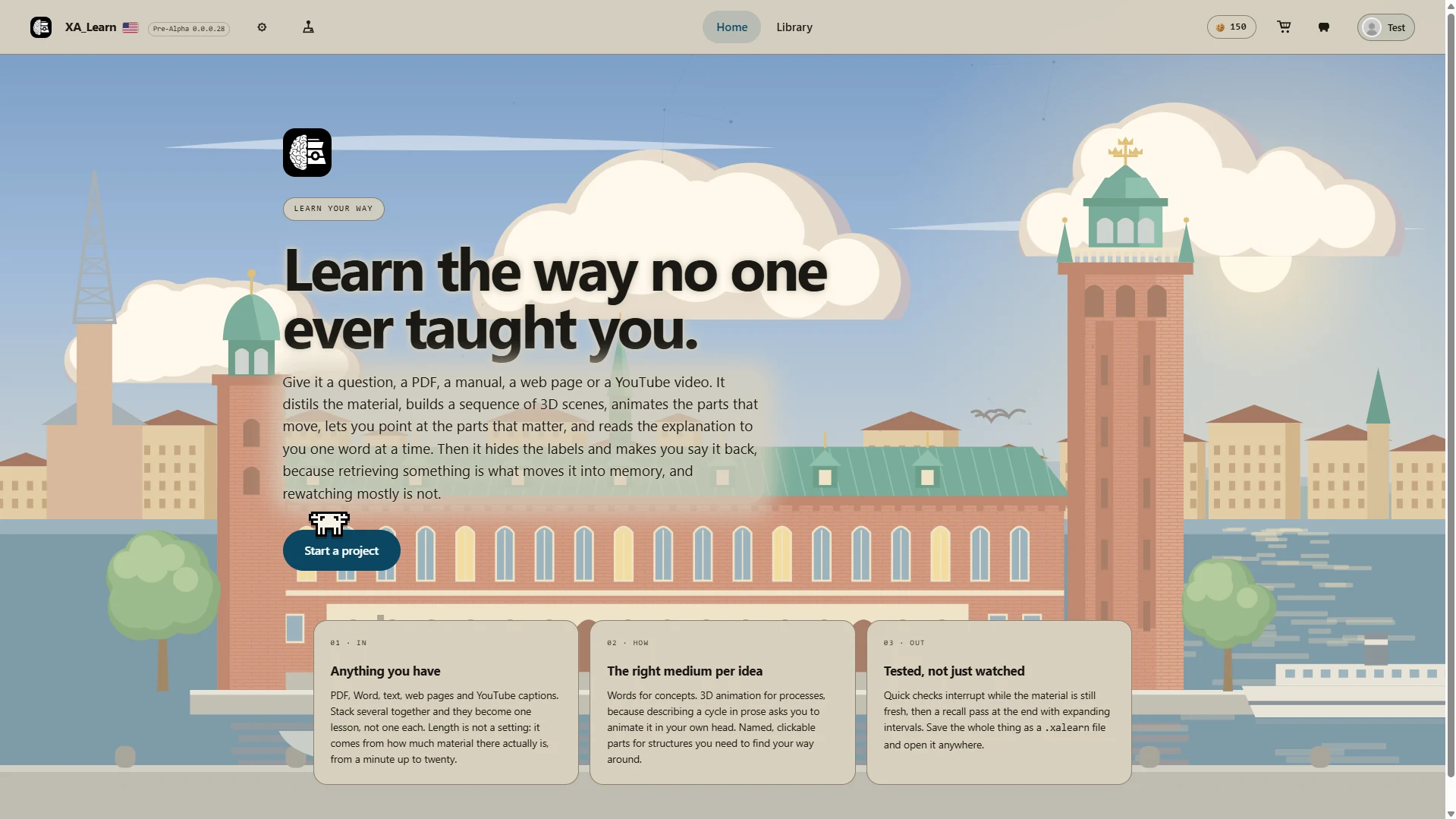 XA_Learn with the Sweden theme