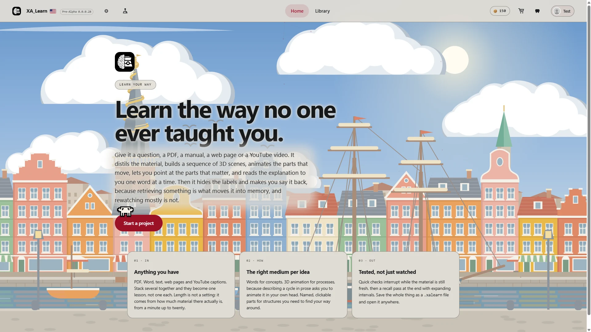 XA_Learn with the Denmark theme