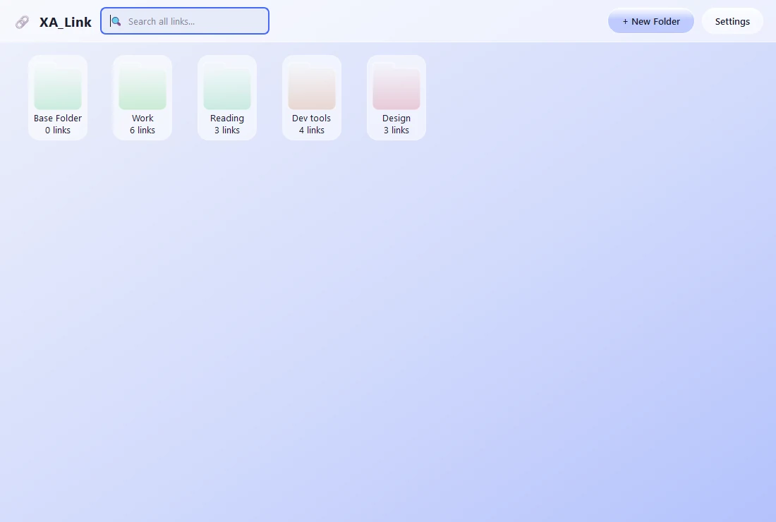 XA_Link desktop in the light theme